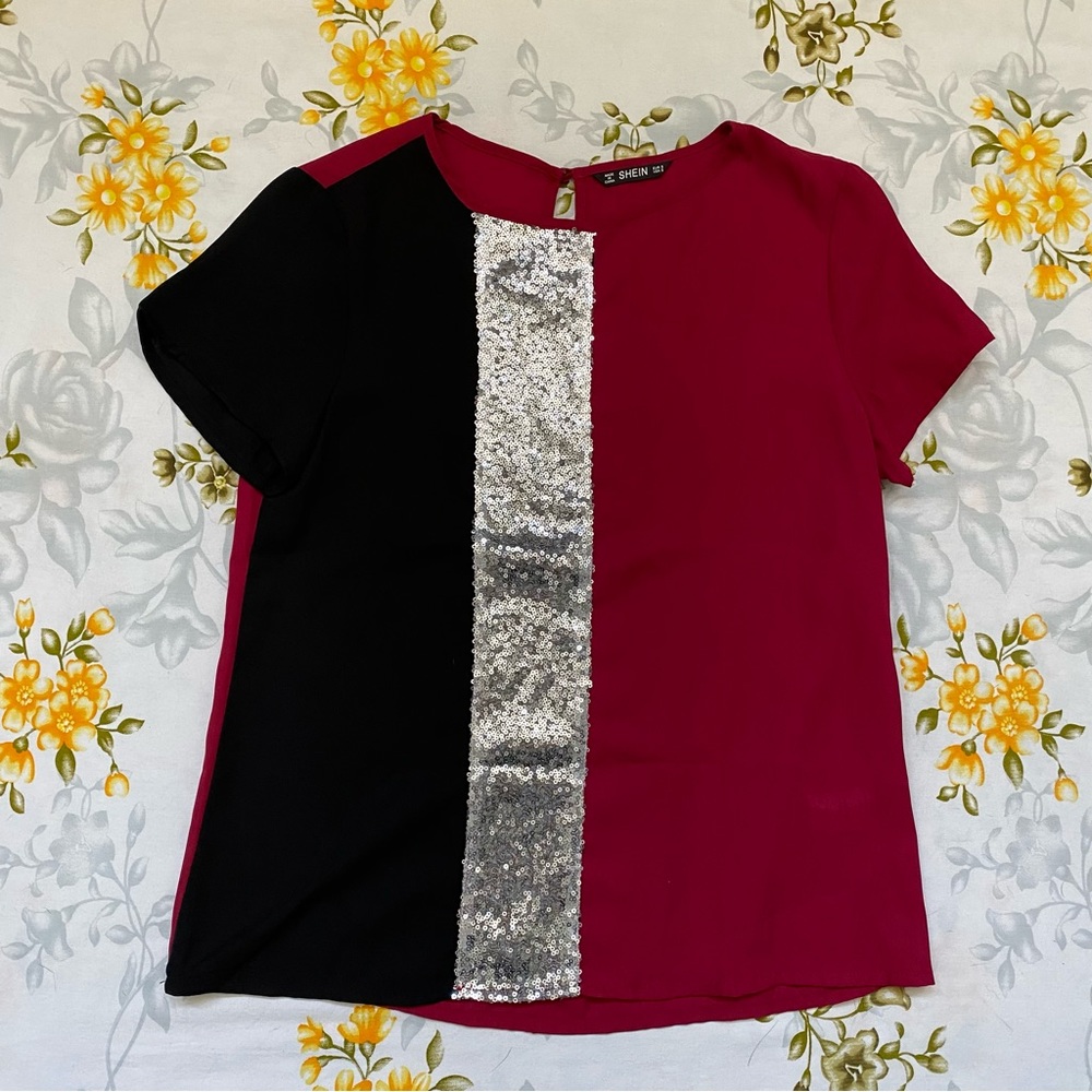 Shein Size S Colorblock Blouse